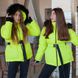 Підліткова зимова куртка салатового кольору на дівчинку wj-0013-19 neon light green фото 2