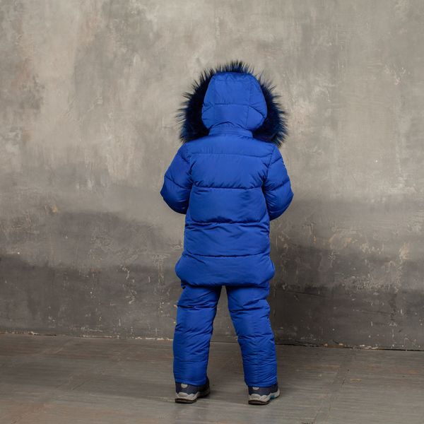 Дитячий зимовий костюм синього кольору з водовідштовхувальним плащової тканини W-0042-17 blue фото