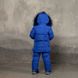 Дитячий зимовий костюм синього кольору з водовідштовхувальним плащової тканини W-0042-17 blue фото 2