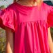 Дитяча, підліткова літня сукня для дівчинки в малиновому кольорі D-004-21 crimson фото 4