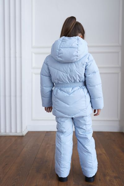 Дитячий зимовий костюм блакитного кольору для дівчинки 10000375 фото