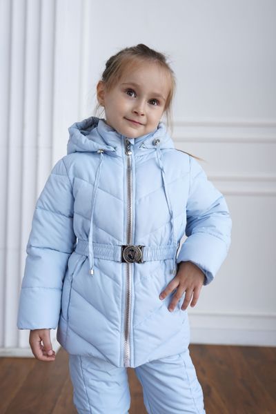 Детский зимний костюм голубого цвета для девочки 10000375 фото