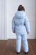 Дитячий зимовий костюм блакитного кольору для дівчинки 10000375 фото 10