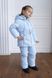 Дитячий зимовий костюм блакитного кольору для дівчинки 10000375 фото 9