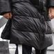 Чорне зимове пальто унісекс W-0059-19 фото 3