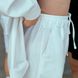 Підлітковий костюм з льону з шортами для дівчинки в білому кольорі S-62-21 white girls фото 3