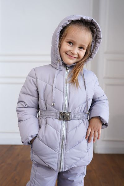 Дитячий зимовий костюм лавандового кольору для дівчинки 10000400 фото