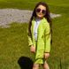 Дитячий костюм піджак і шорти в салатовий колір на дівчинку S-023-21 light green фото 4