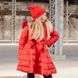 Підліткове демісезонне пальто червоного кольору з водовідштовхувальної плащової тканини AC-002-17 red фото 1
