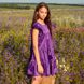 Дитяча, підліткова літня сукня для дівчинки у фіолетовому кольорі D-005-21 purple фото 3