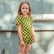 Дитячий костюм футболка і шорти для дівчаток S-001-21 yellow фото 1
