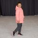 Дитяча подовжена зимова куртка в рожевому кольорі для дівчинки WJ-078-21 pink girl фото 3