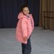 Дитяча подовжена зимова куртка в рожевому кольорі для дівчинки WJ-078-21 pink girl фото 9