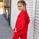 Дитячий костюм з льону для дівчаток в червоному кольорі S-55-21 red girls фото 6