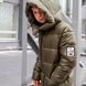 Підліткове зимове пальто кольору хакі на хлопчика W-0060-10 фото 3