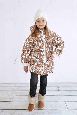 Дитяча подовжена зимова куртка для дівчинки 10000110 фото