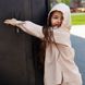 Дитячий костюм з льону для дівчаток в бежевому кольорі S-56-21 beige girls фото 4