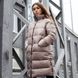 Підліткове зимове пальто на дівчинку бежевого кольору W-0060-19 фото 1