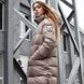 Підліткове зимове пальто на дівчинку бежевого кольору W-0060-19 фото 2