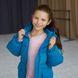 Дитяча подовжена зимова куртка в кольорі морська хвиля для дівчинки WJ-078-21 see wave girl фото 10