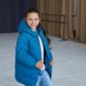 Дитяча подовжена зимова куртка в кольорі морська хвиля для дівчинки WJ-078-21 see wave girl фото 9
