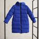 Дитяче,підліткове зимове пальто для хлопчиків та дівчат у синьому кольорі W-071-22 blue фото 1