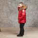 Дитячий зимовий костюм з натуральної опушенням в червоному кольорі для хлопчика W-079-21 red boy фото 3