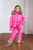 Дитячий зимовий рожевий комбінезон з натуральною опушкою 10000420 фото