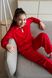 Дитячий, підлітковий костюм з трикотажу червоного кольору для дівчинки. S-0010-23 RED фото 1