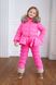 Дитячий зимовий рожевий комбінезон з натуральною опушкою 10000420 фото 2