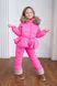 Дитячий зимовий рожевий комбінезон з натуральною опушкою 10000420 фото 8