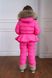 Дитячий зимовий рожевий комбінезон з натуральною опушкою 10000420 фото 12