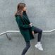 Підліткове кашемірове пальто зеленого кольору на дівчинку C-0011-19 green фото 6