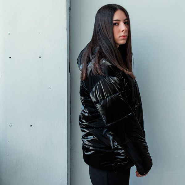 Демісезонна підліткова куртка для дівчинки в чорному кольорі J-23-21 black фото