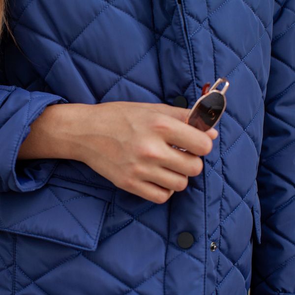 Демісезонна синя куртка на підлітка дівчинку J-001-19 Blue фото
