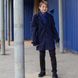Підліткове кашемірове пальто синього кольору на хлопчика C-0017-19 blue фото 5