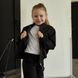 Дитячий шкільний костюм для дівчаток у чорному кольорі S-027-21 black фото 2