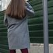 Підліткове кашемірове пальто сірого кольору на дівчинку C-0012-19 grey фото 4