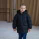 Дитяча подовжена зимова куртка в чорному кольорі для хлопчика WJ-078-21 black boy фото 7