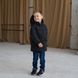 Дитяча подовжена зимова куртка в чорному кольорі для хлопчика WJ-078-21 black boy фото 5