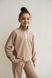 Дитячій,підлітковий костюм з трикотажу бежевого кольору для дівчинки. S-0011-23 beige фото 5
