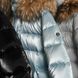 Підліткова зимова куртка з натуральноі опушки в блакитному кольорідля дівчинки WJ-078-22 blue фото 3