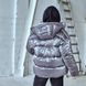 Зимова підліткова куртка оверсайз у сірому кольорі для дівчаток WJ-060-21 grey girl фото 4