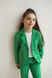 Дитячий ,підлітковий літній брючний костюм в зеленому кольорі для дівчинки S-018-22 green фото 3