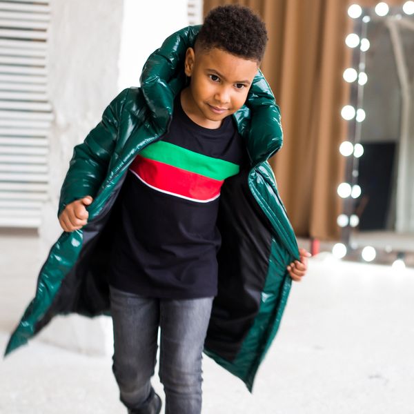 Дитяче, підліткове зимове пальто для хлопчика W-072-20 GREEN BOY фото