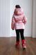 Дитяча зимова куртка рожевого кольору на дівчинку 10000140 фото 8