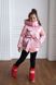 Дитяча зимова куртка рожевого кольору на дівчинку 10000140 фото 2