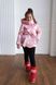 Дитяча зимова куртка рожевого кольору на дівчинку 10000140 фото 3