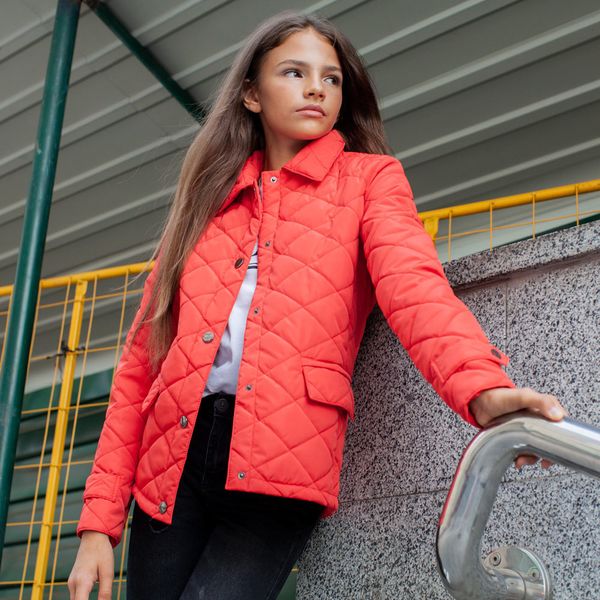 Демісезонна червона куртка на дівчинку J-002-19 red фото