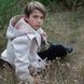 Підліткове кашемірове пальто білого кольору на хлопчика C-0014-19 beige фото 5